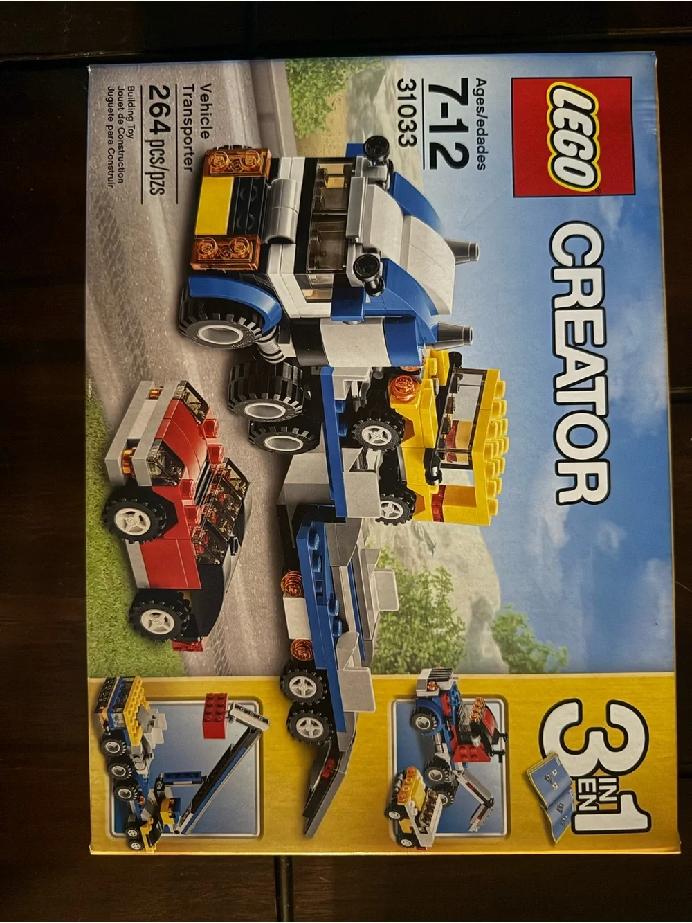 LEGO Creator Blue, Yellow and White Vehicle Transporter